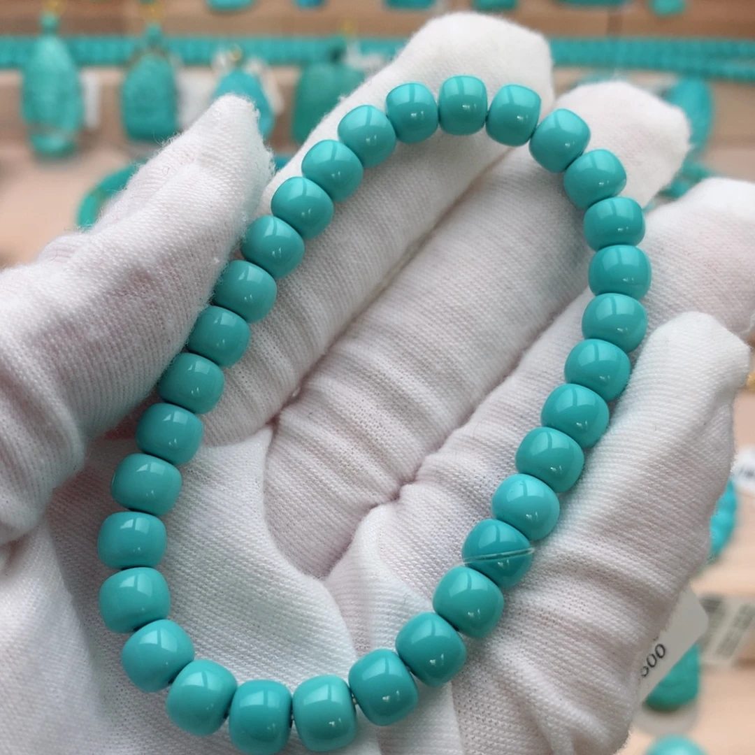 绿松石未镶嵌珠宝奇石6.8mm