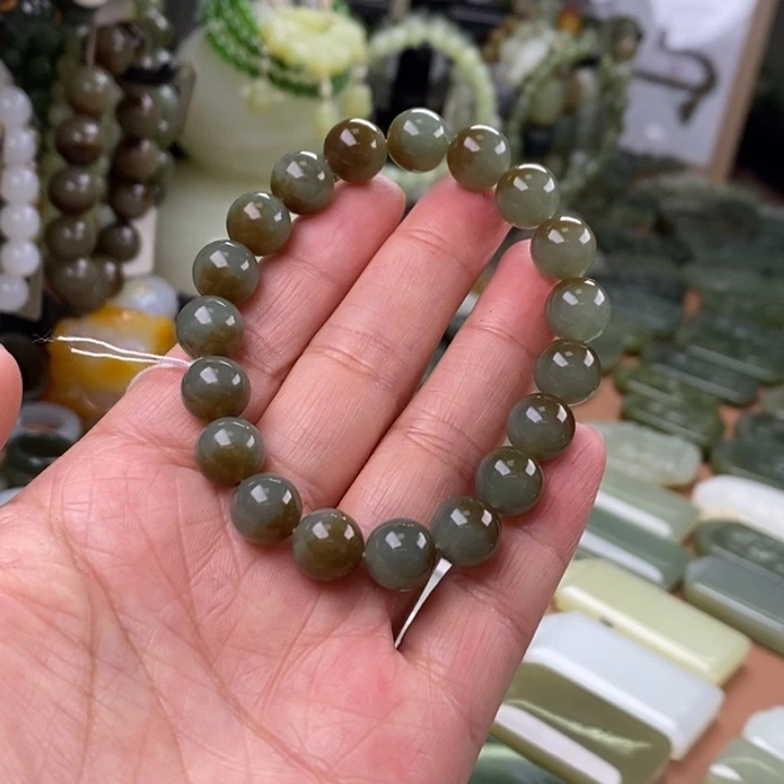 和田玉未镶嵌手链