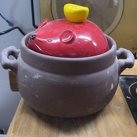 微瑕，明火，口径19高14，3L，把子有裂痕