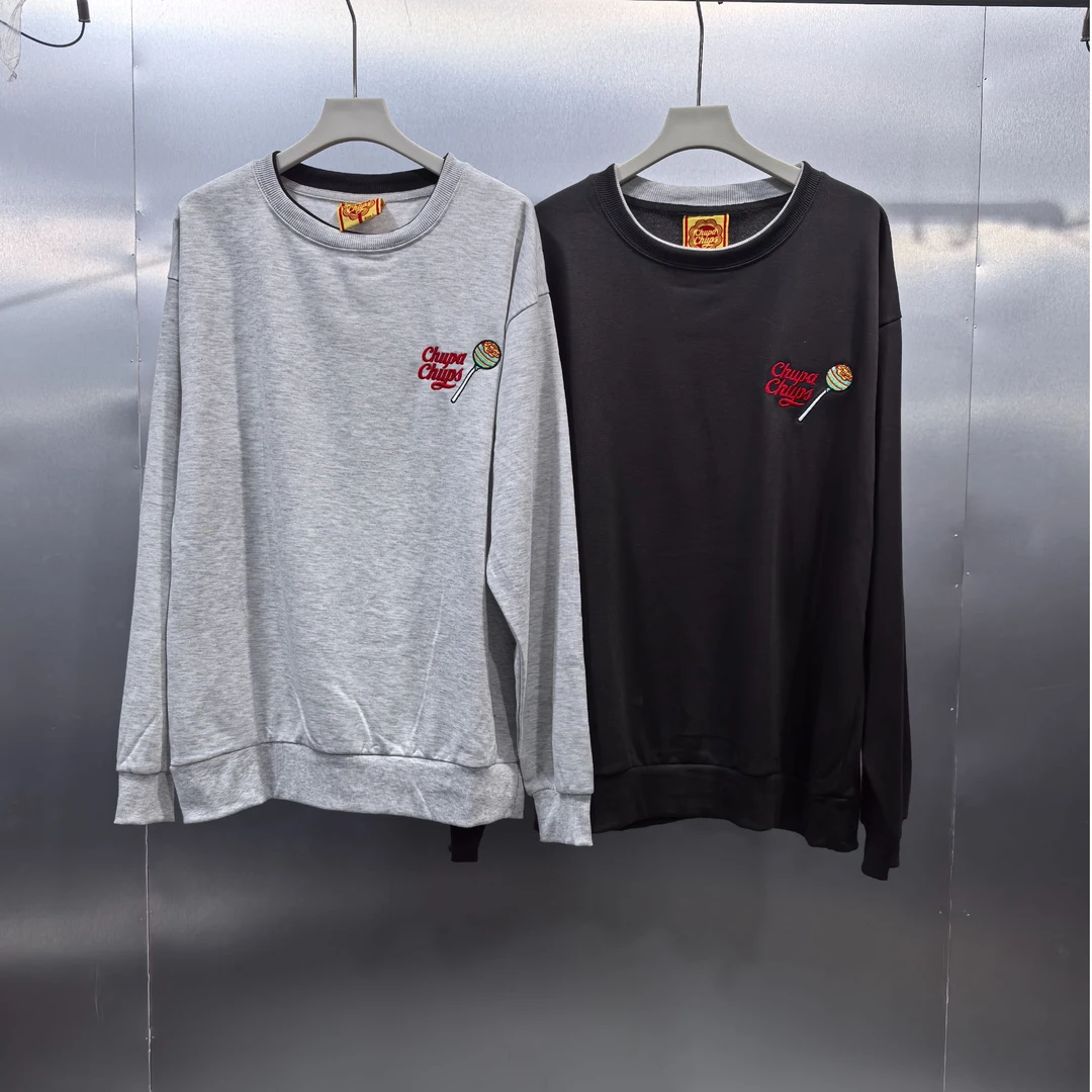 H01-122015-CHU春秋季后背字母印花时尚圆领套头卫衣