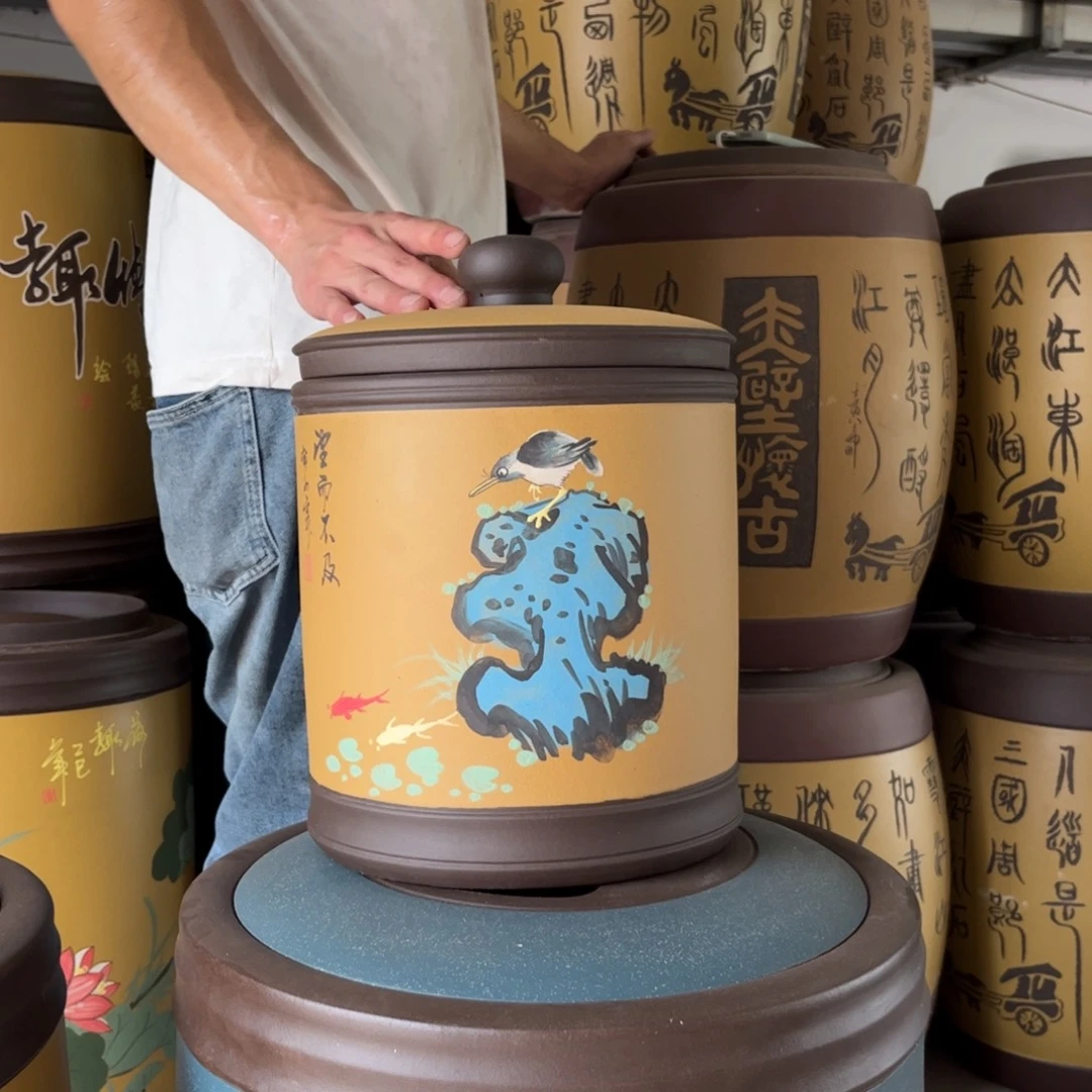 紫砂茶叶罐8 饼茶叶罐