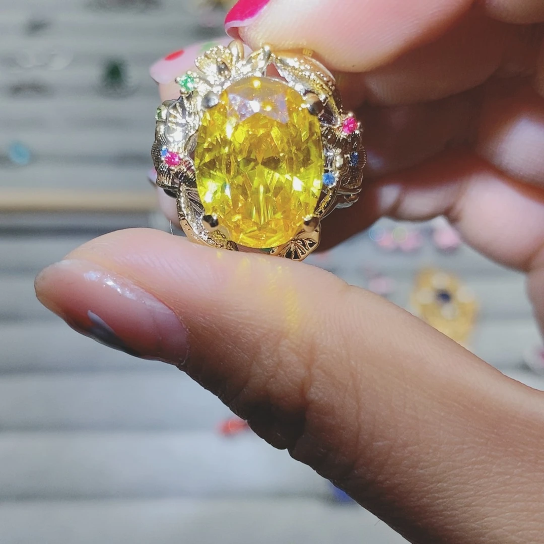 【闪购商品】芙蓉石戒指银S925镶嵌