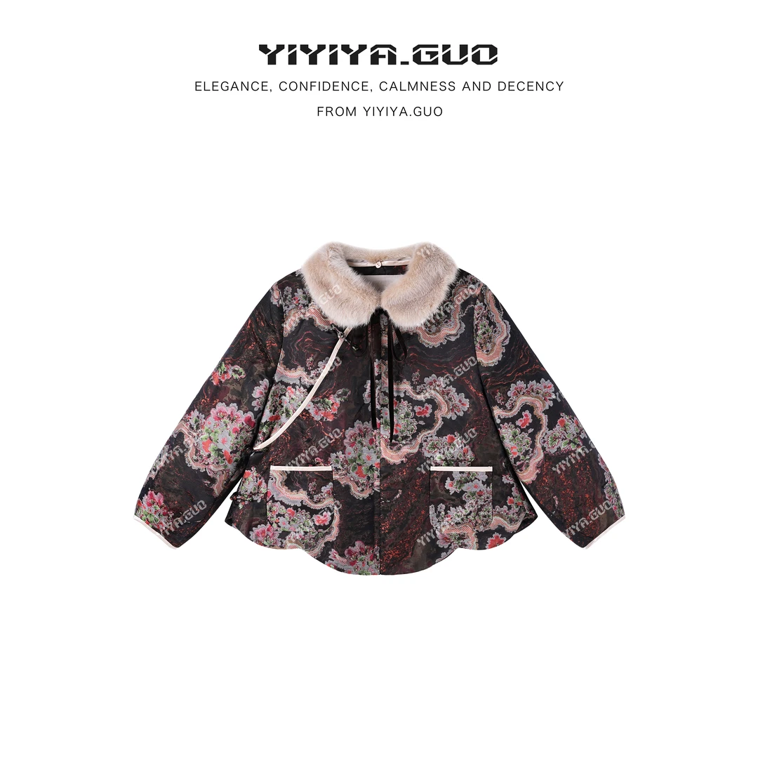 yiyiya.Guo艺艺吖【繁花映月】新中式中国风复古外套010105SS52