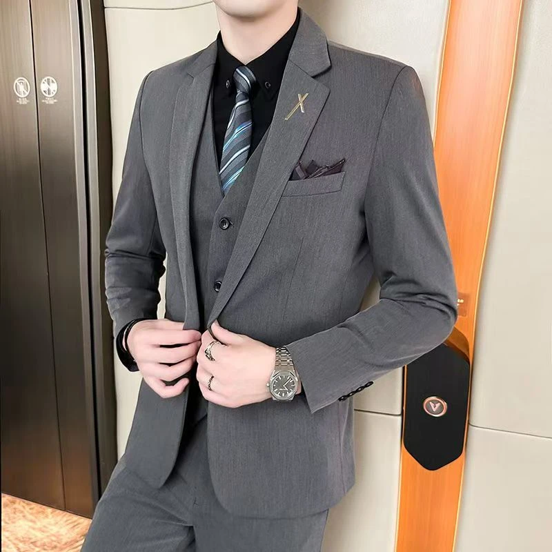 T 400-599 男西服男士休闲潮流结婚修身商务职业韩版