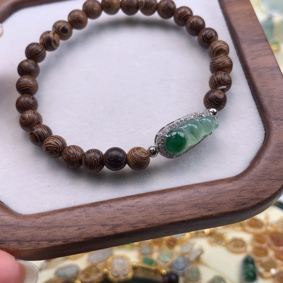 翡翠银S925镶嵌颈饰