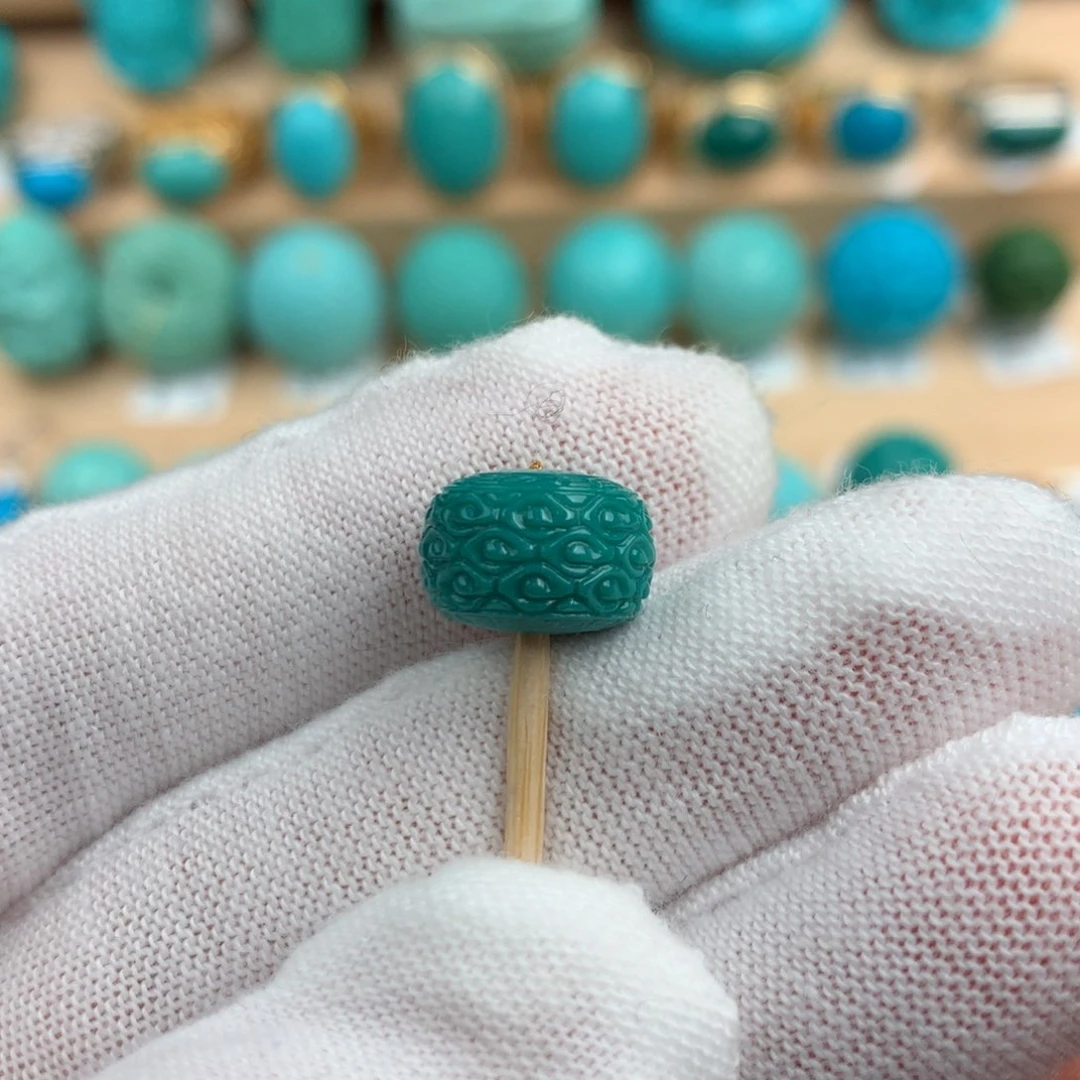 绿松石配饰未镶嵌11.3-7.8mm