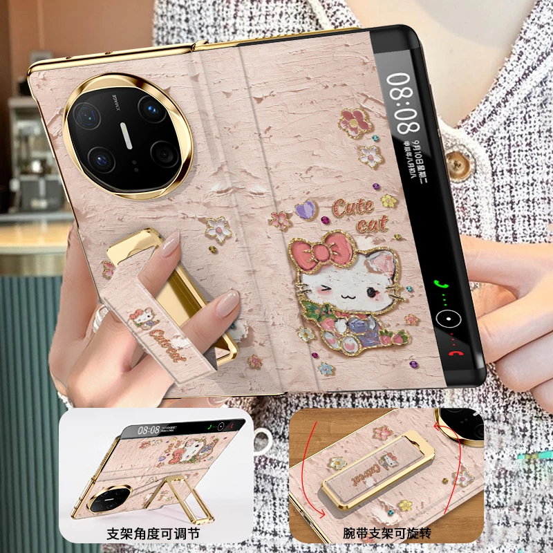 抱抱猫适用华为mate x6手机壳全包防摔xt新款高级感5典藏版超薄女