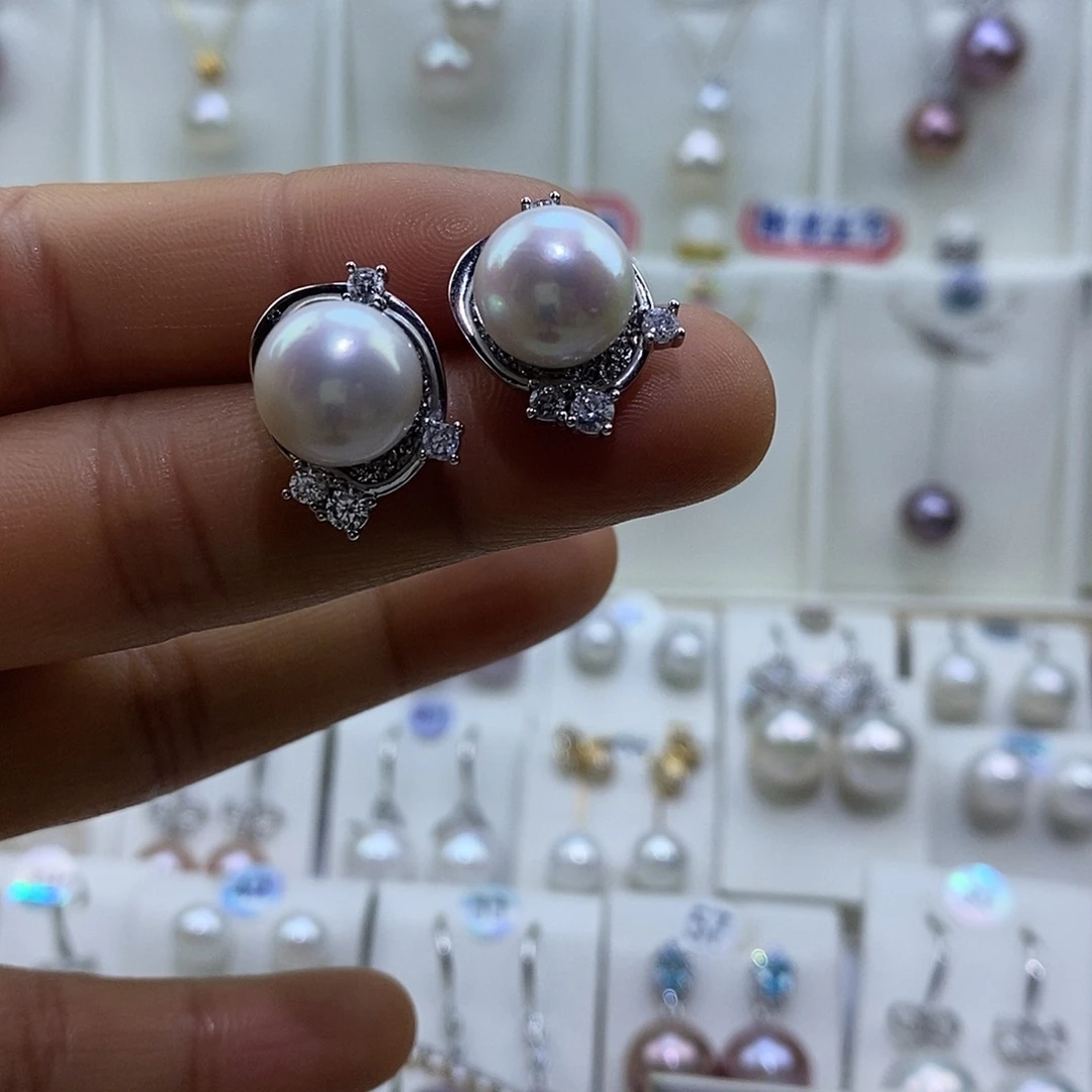 吊坠(赠链)淡水珍珠银S925镶嵌