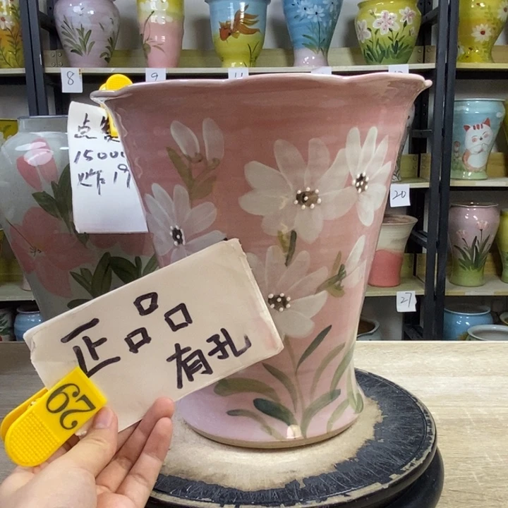 景德镇高温陶瓷花盆
