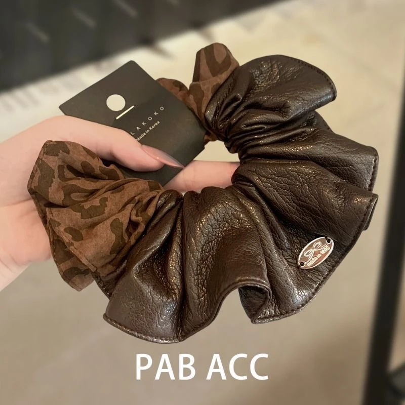 露思头花fever同款发圈双层蕾丝花边大肠法式复古头绳刺绣发饰