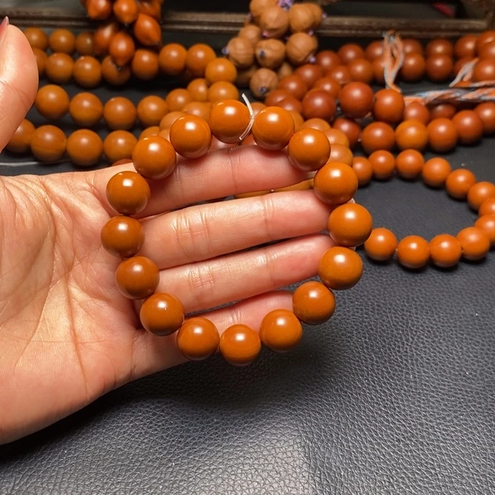 橄榄核手串1.3尺寸光珠微暇全品
