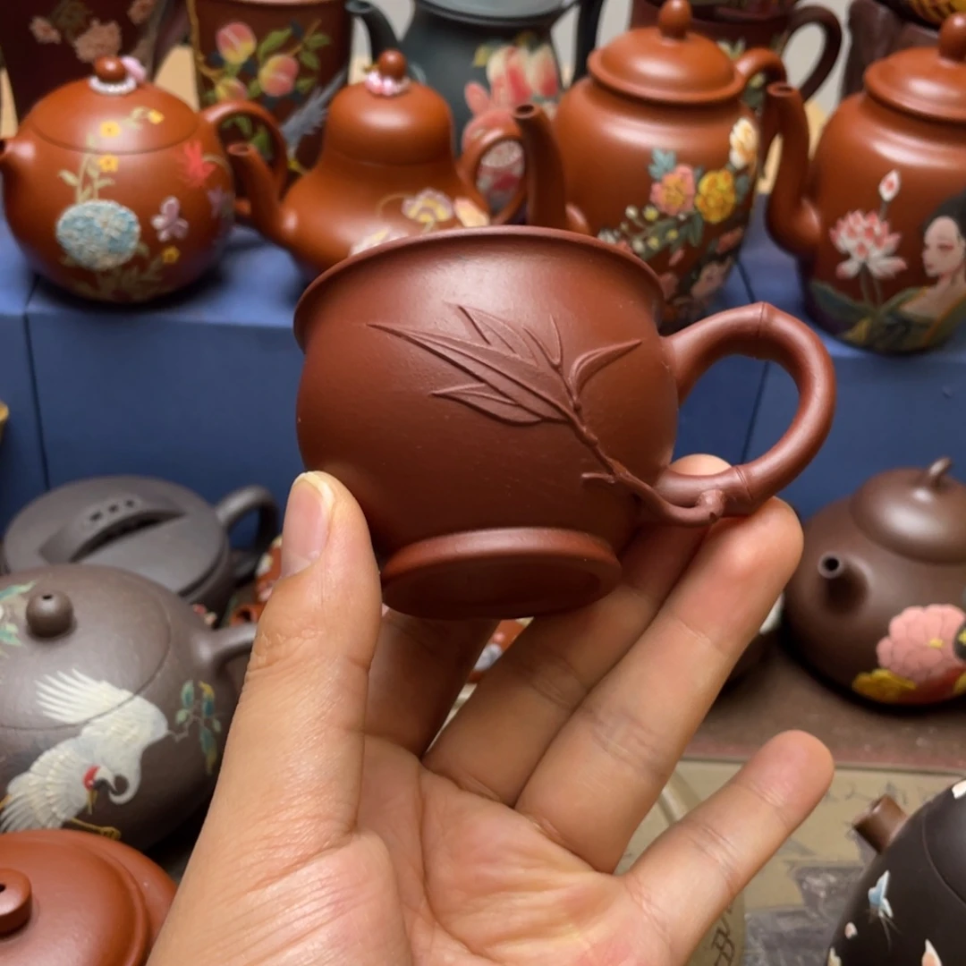 茶杯紫泥紫砂主人杯80cc