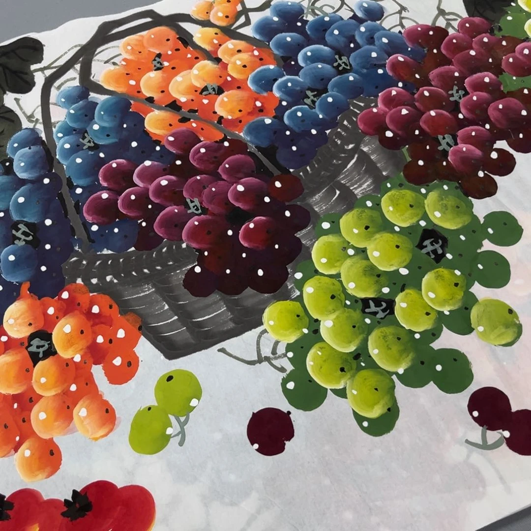 国画国画老师手绘作品