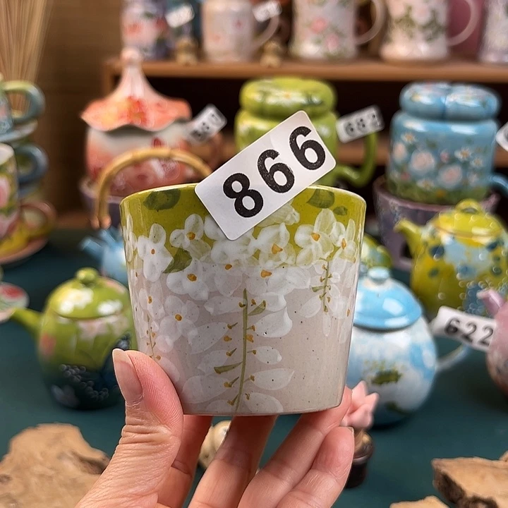 杯景德镇陶瓷手绘作品866