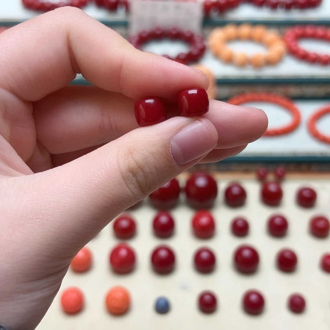 红色一个单珠9mm单珠