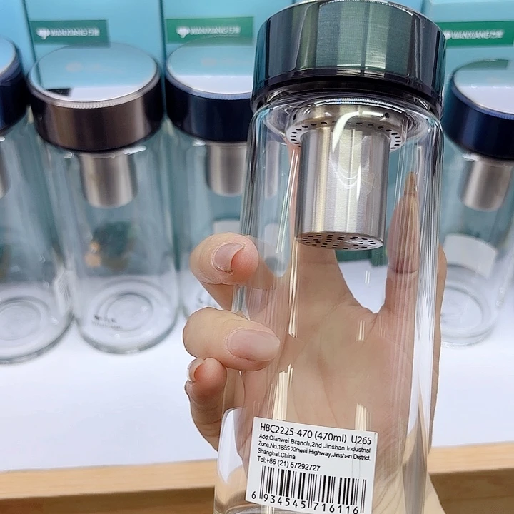万象品牌单层玻璃杯U265-470暗苔绿