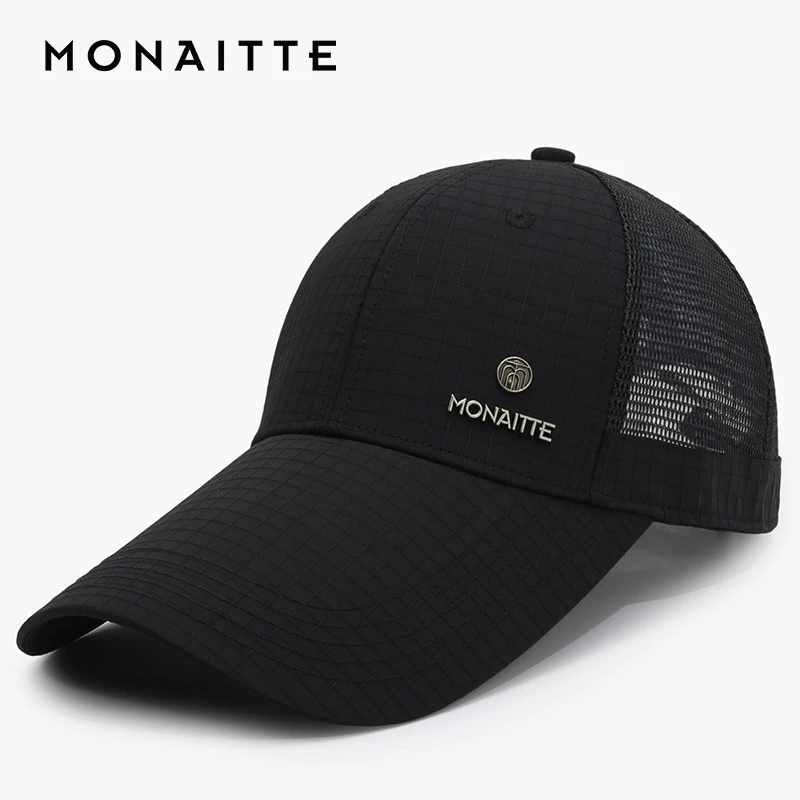 【加长帽檐遮阳棒球帽】蒙奈特帽子男夏季新款防晒透气遮阳太阳帽女