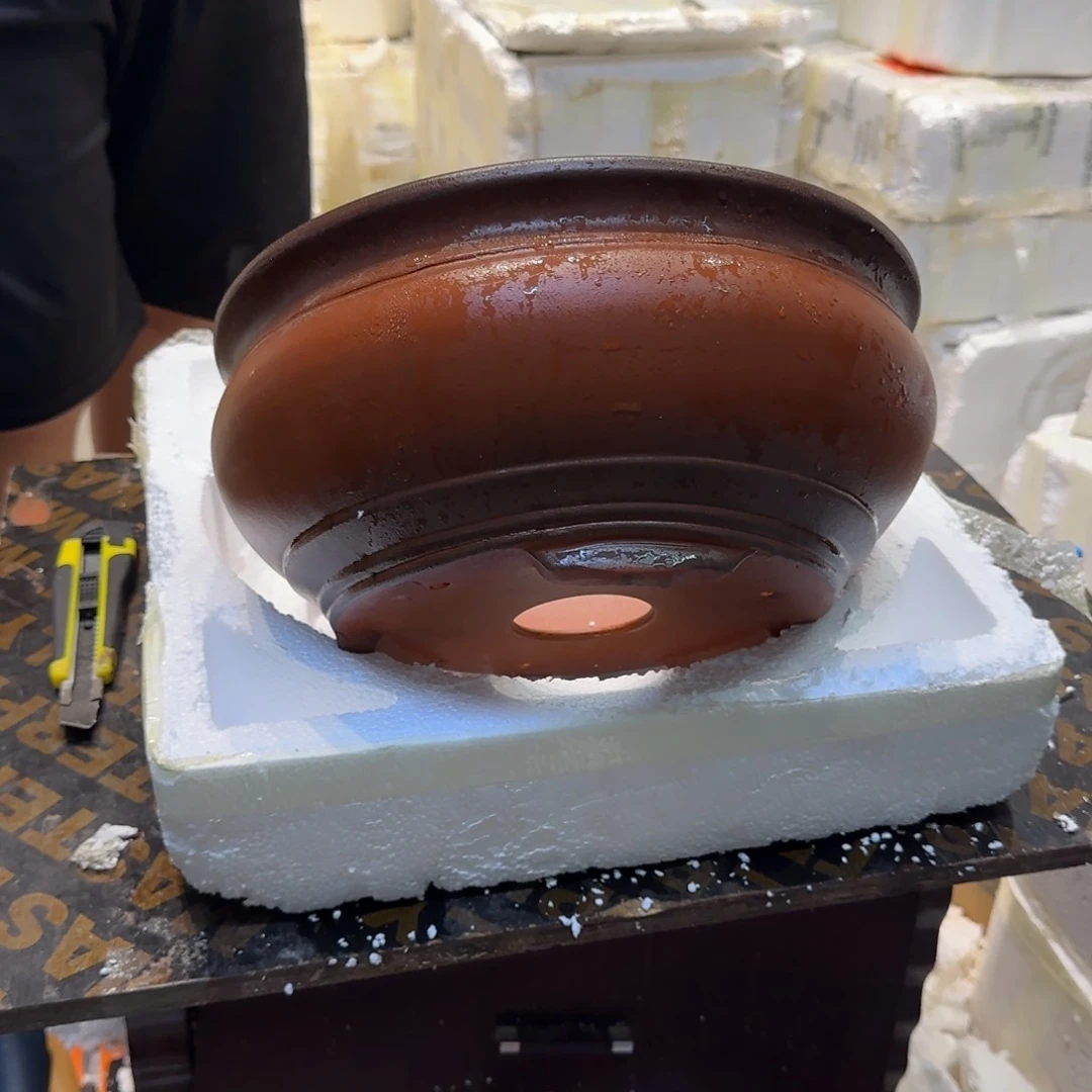 紫砂花盆口径25.11口径