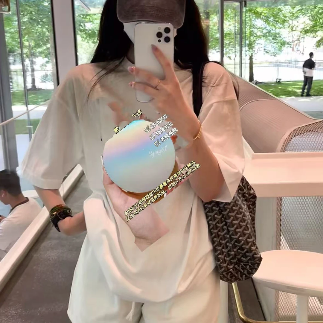 H223【日散*粉】定*妆 气质T恤