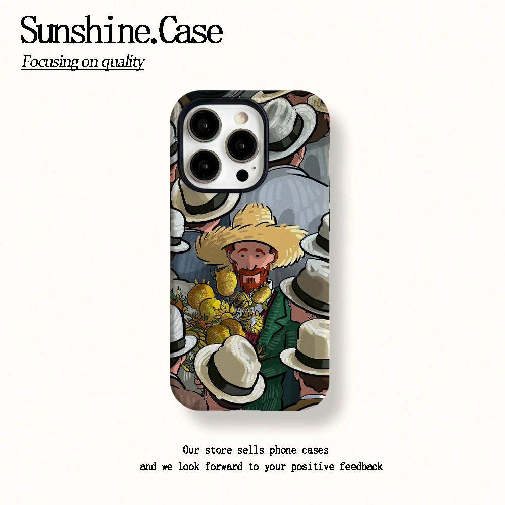 菲林二合一适用苹果华为vivo小米oppo手机壳持花人16PRO