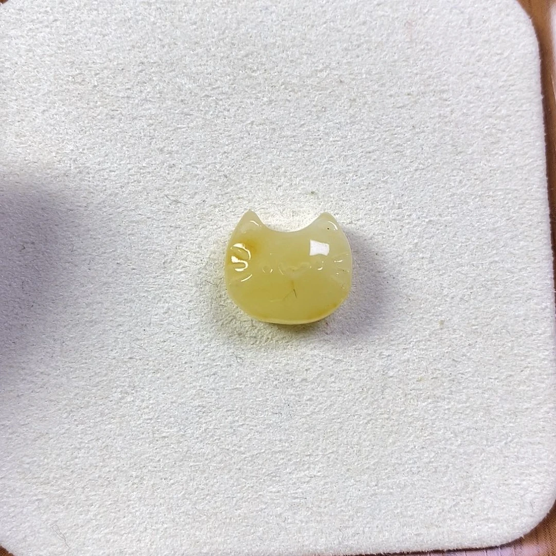 橄榄核吊坠小猫头11
