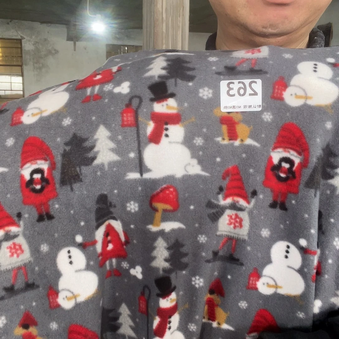 化纤宽1.5米双面摇粒绒2米价263