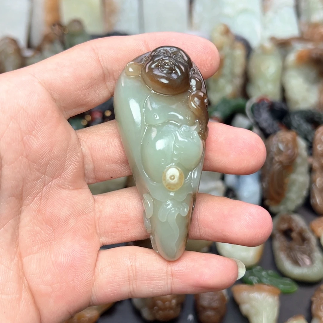 和田玉未镶嵌挂件