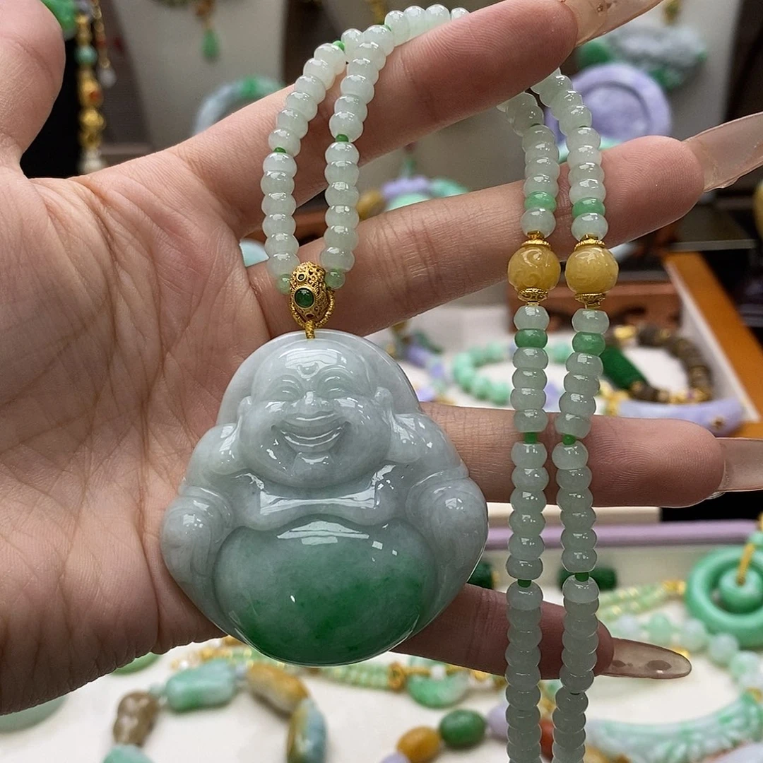 颈饰未镶嵌翡翠项链