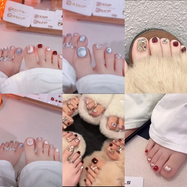 【此链接拍下有固态胶+烤灯+美甲】纯手工穿戴甲