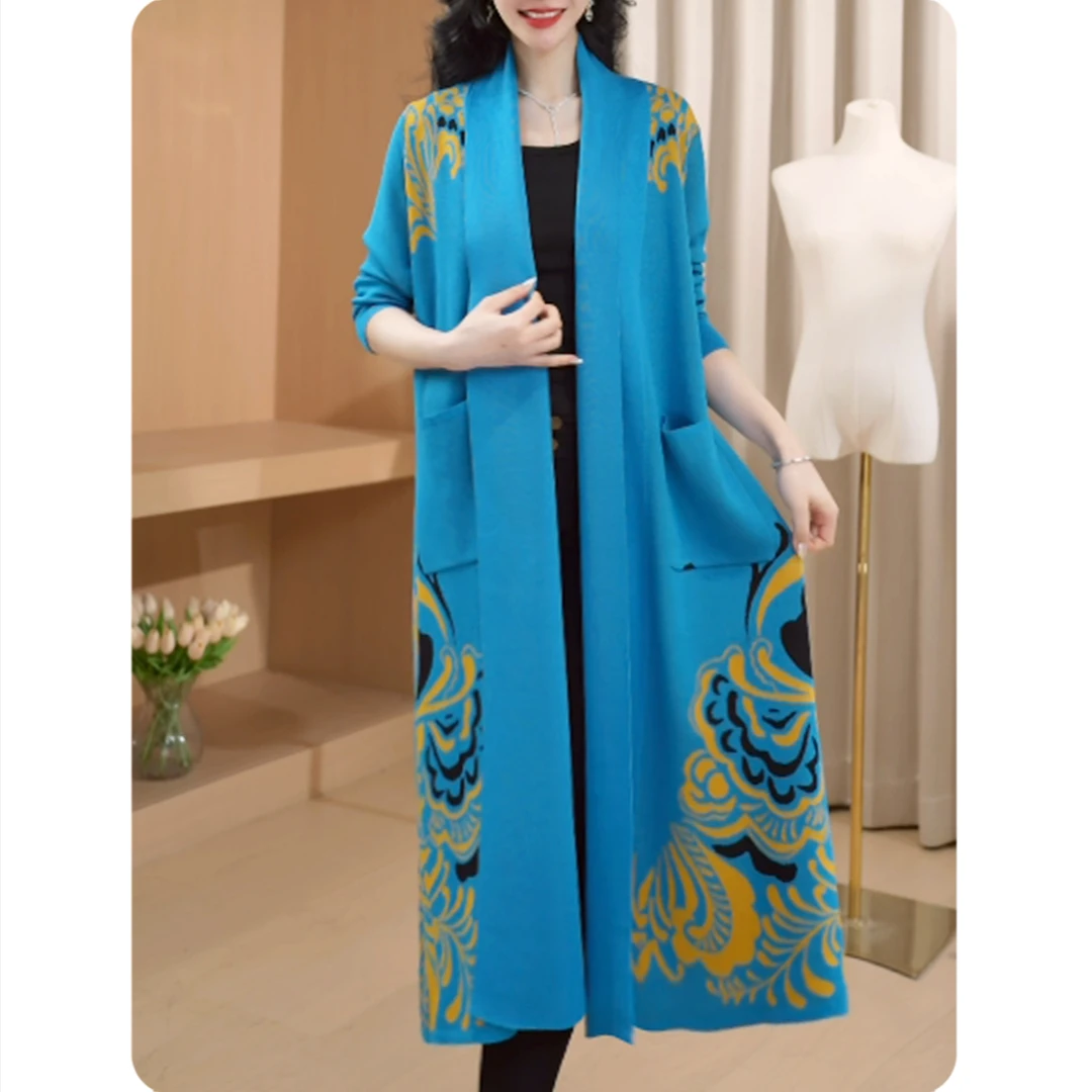|TL13|花灵新品女士宽松外套中长款休闲女装1ZW0125390