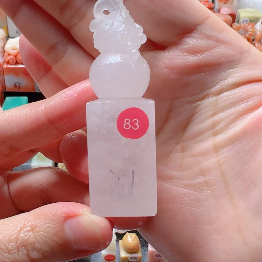 寿山石印石包刻字83葫芦