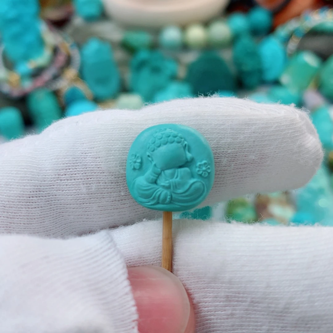 绿松石未镶嵌珠宝半成品