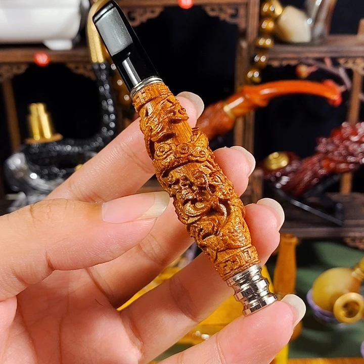 高端定制金丝楠烟嘴