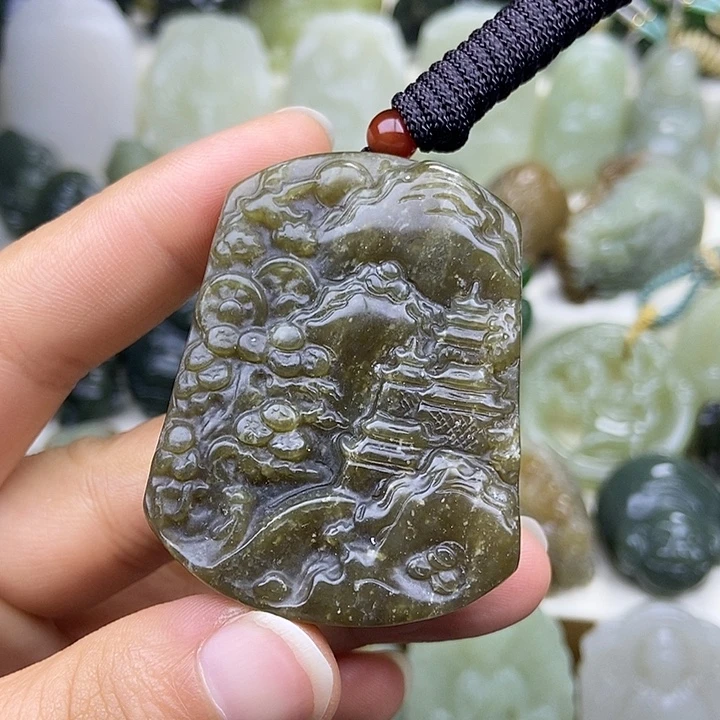 和田玉未镶嵌颈饰