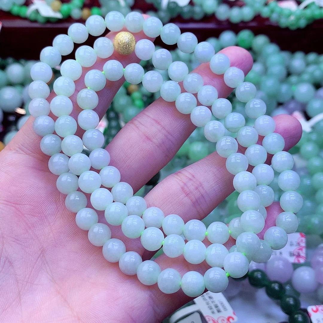 翡翠未镶嵌毛衣链