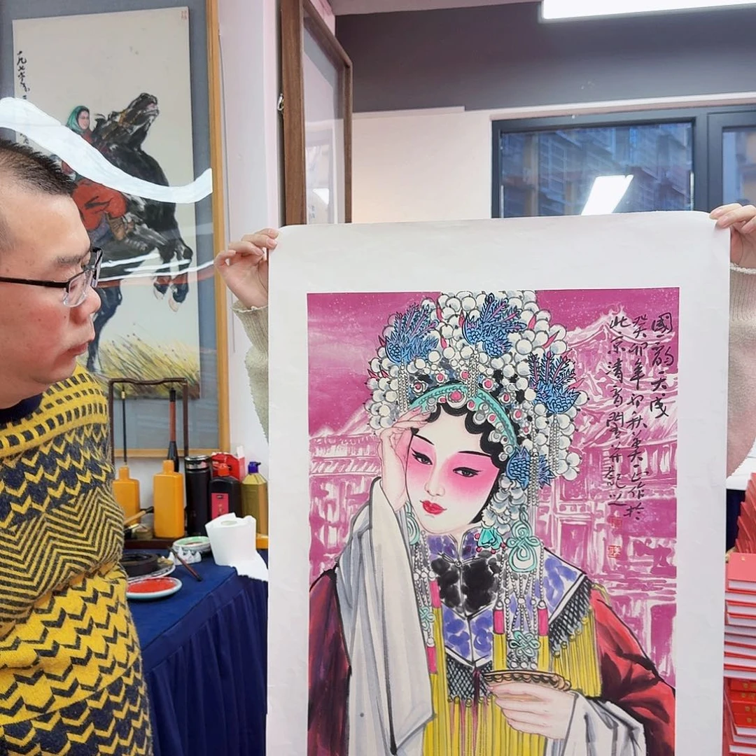 国画多次参加国内外大型展览交流