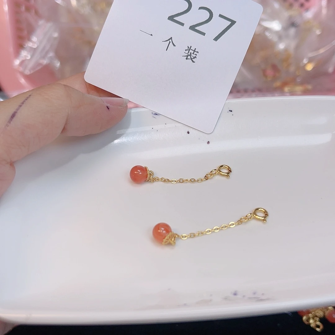 水晶珠宝半成品银S925镀金镶嵌227