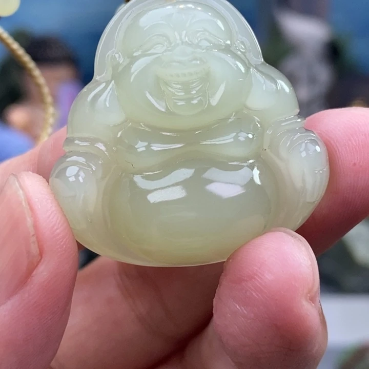 和田玉未镶嵌车挂