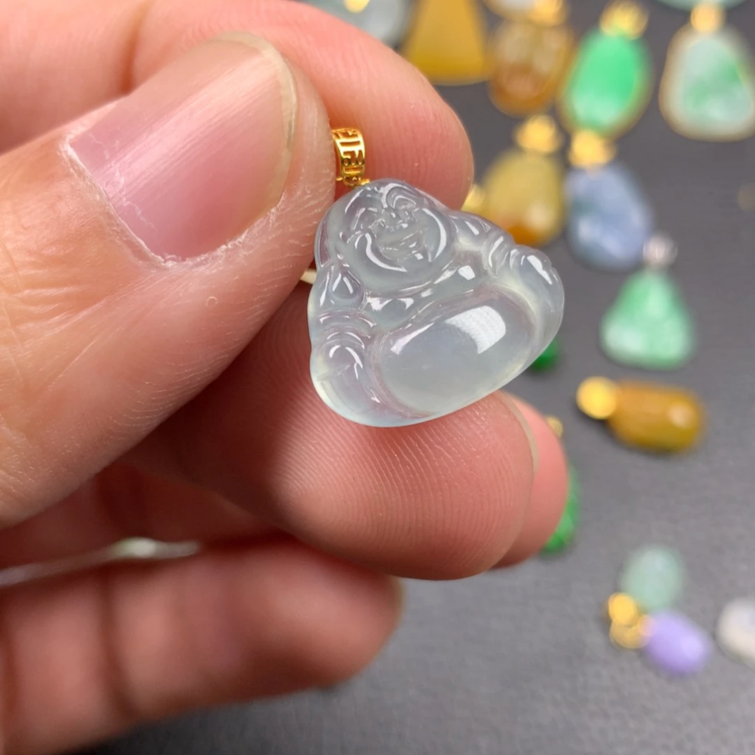 【闪购商品】颈饰18K金镶嵌翡翠翡翠