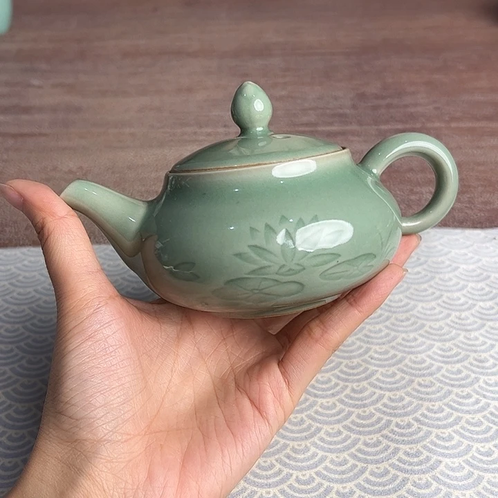 龙泉云间青瓷小米茶器