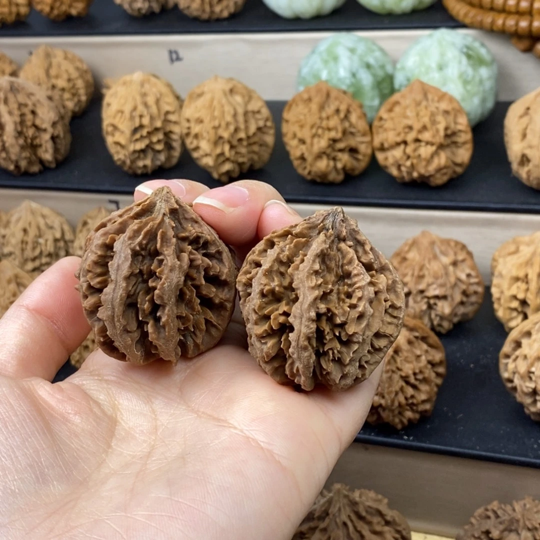 把件文玩核桃霸王花38有泛油