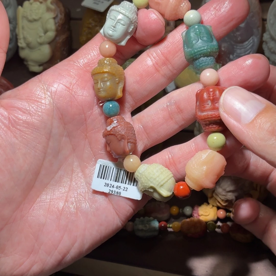 梅***冰石英质玉未镶嵌手持53