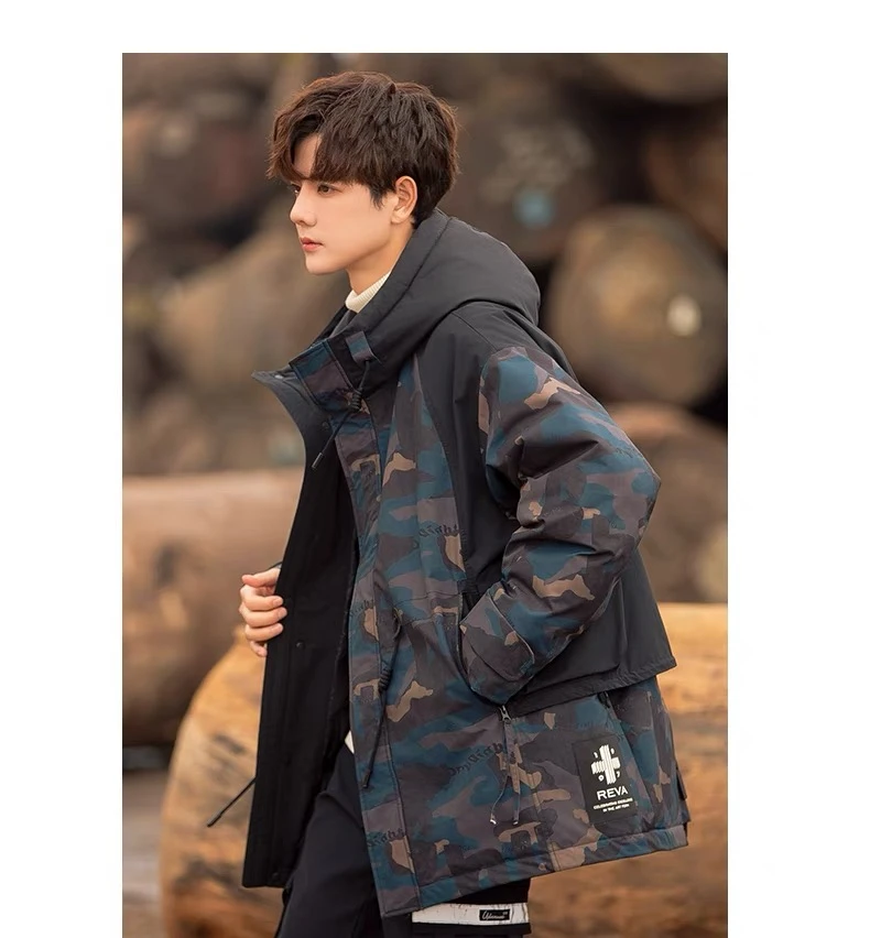 【杭州“随尚”原创设计】国标90工装冲锋衣保暖情侣外套Z-197