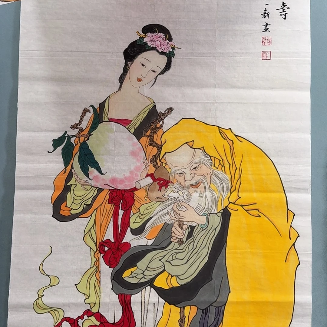 美***6纯手绘年画好作品