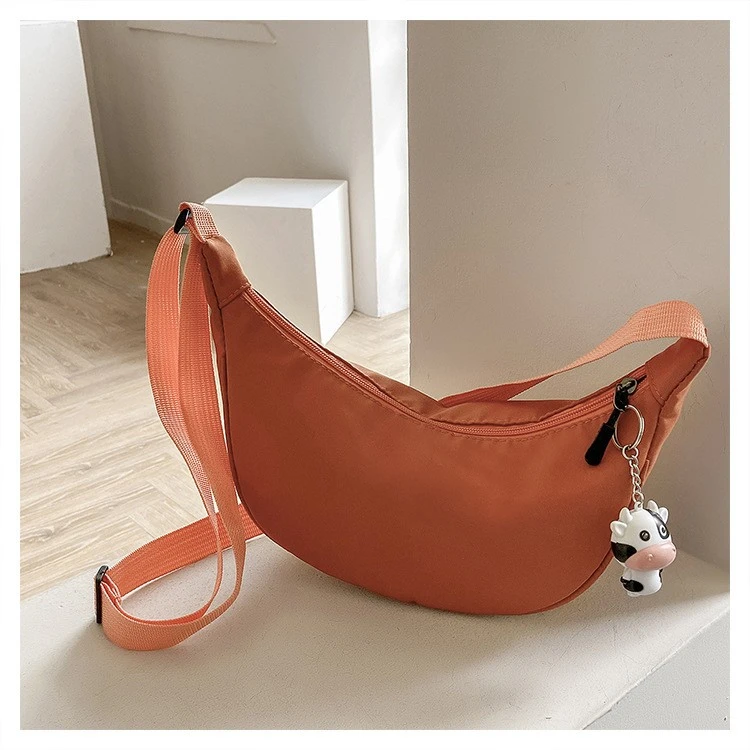 休闲时尚小包包手机袋肩包饺子包小众单根百搭ins韩版新款斜挎包