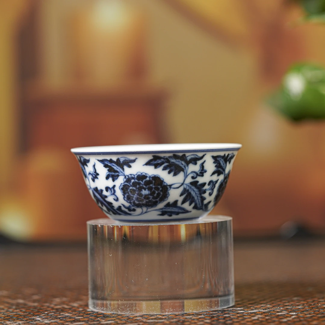 【小乔赏瓷】林涛小馆青花缠枝鸡缸杯ltxg162景德镇全手工陶瓷茶杯