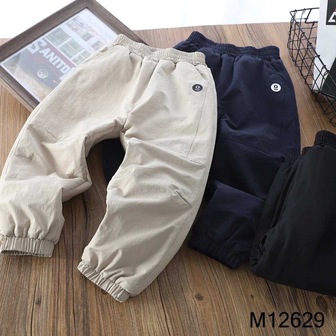 【MIEVE DUCK】冬款儿童加绒梭织加厚棉裤百搭三防工装裤12629