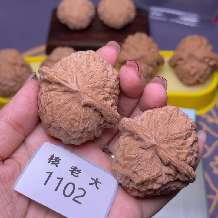 绾***绾文玩核桃把件南瓜45.1102 55克