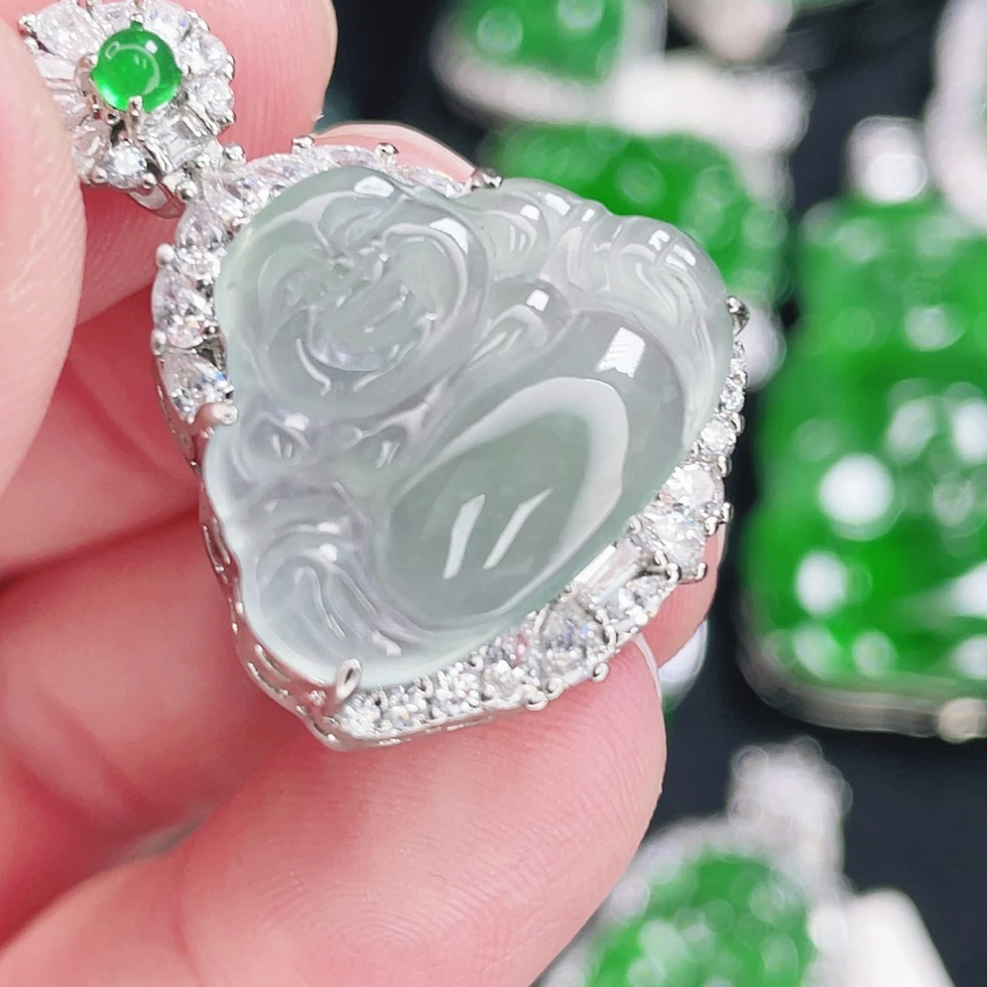 翡翠未镶嵌颈饰529