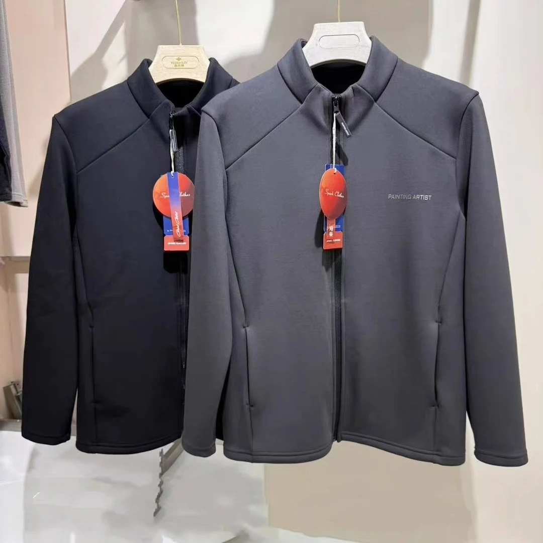 男款立领休闲薄绒中厚卫衣潮褂内胆保暖夹克外套